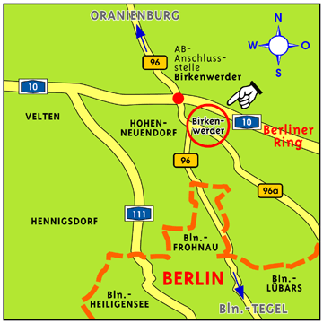Anfahrtskizze Birkenwerder